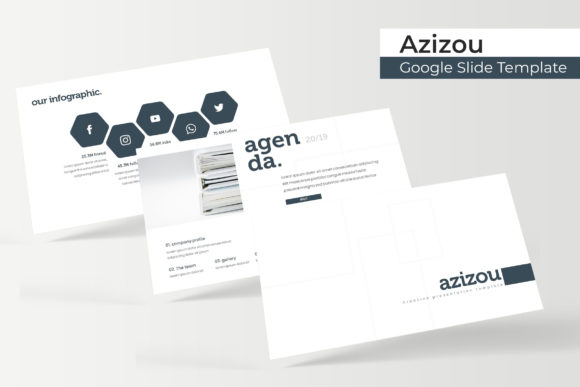 Azizou Google Slide Template Overview