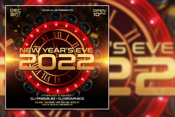 Elevate Your Social Media Presence with a Dark Style New Year Eve Theme
