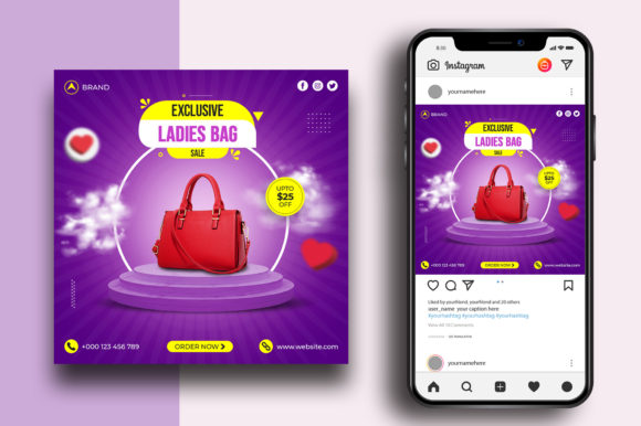 How a Ladies Bag Sale Social Media Post Template Simplifies Promotions
